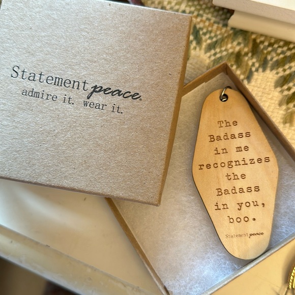 Handmade wood keychain - Picture 1 of 1